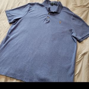 Polo Ralph Lauren Classic Fit Mens Size Lg. Blue Polo Shirt.